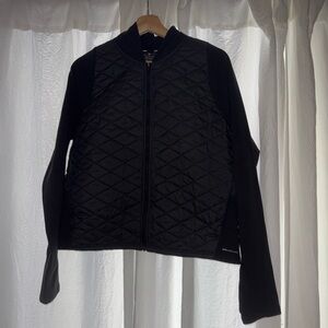 Nike Women's Black Quilted Bomber Jacket